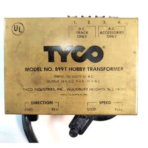 Tyco HO Electric Power Pack Train Hobby Transformer Model 899T AC/DC *Tested*